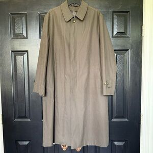 Lauren Ralph Lauren Trench Coat Vintage Stain Water Repellent Tan Beige 38R